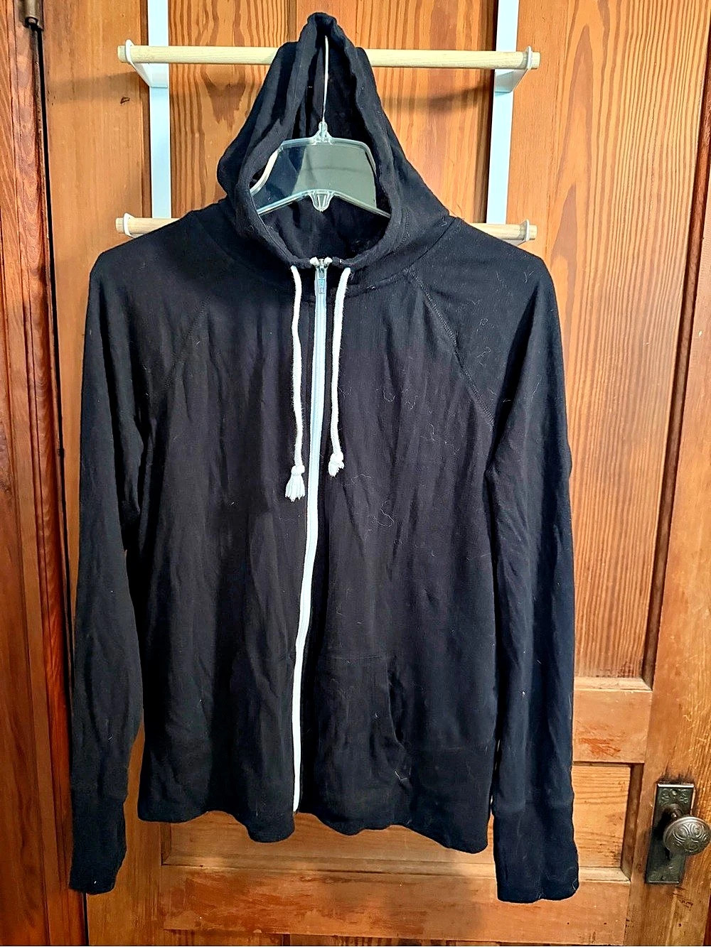 Black Zip-Up Hoodie Like New